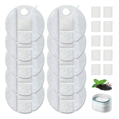 10 Pack Dog Fountain Filter Replacement for Petlibro Water Fountain PLWF008 Filter Replacement5 Month Set of Filters for Dog Water Dispensers