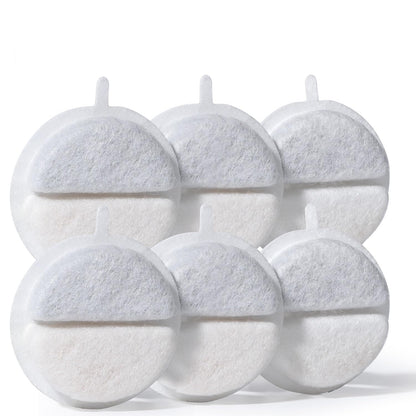 FEELNEEDY 6 Pack Cat Water Fountain Filter & 6 Pack Pump Filter Sponges Replacement Pet Water Fountain Filter for 84 fl oz/2.5L Cat Water Fountain (F-016B)…